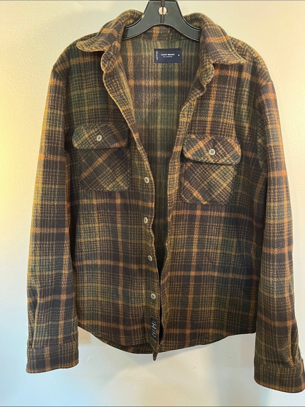 Lucky Brand Brown Plaid Men's Jacket